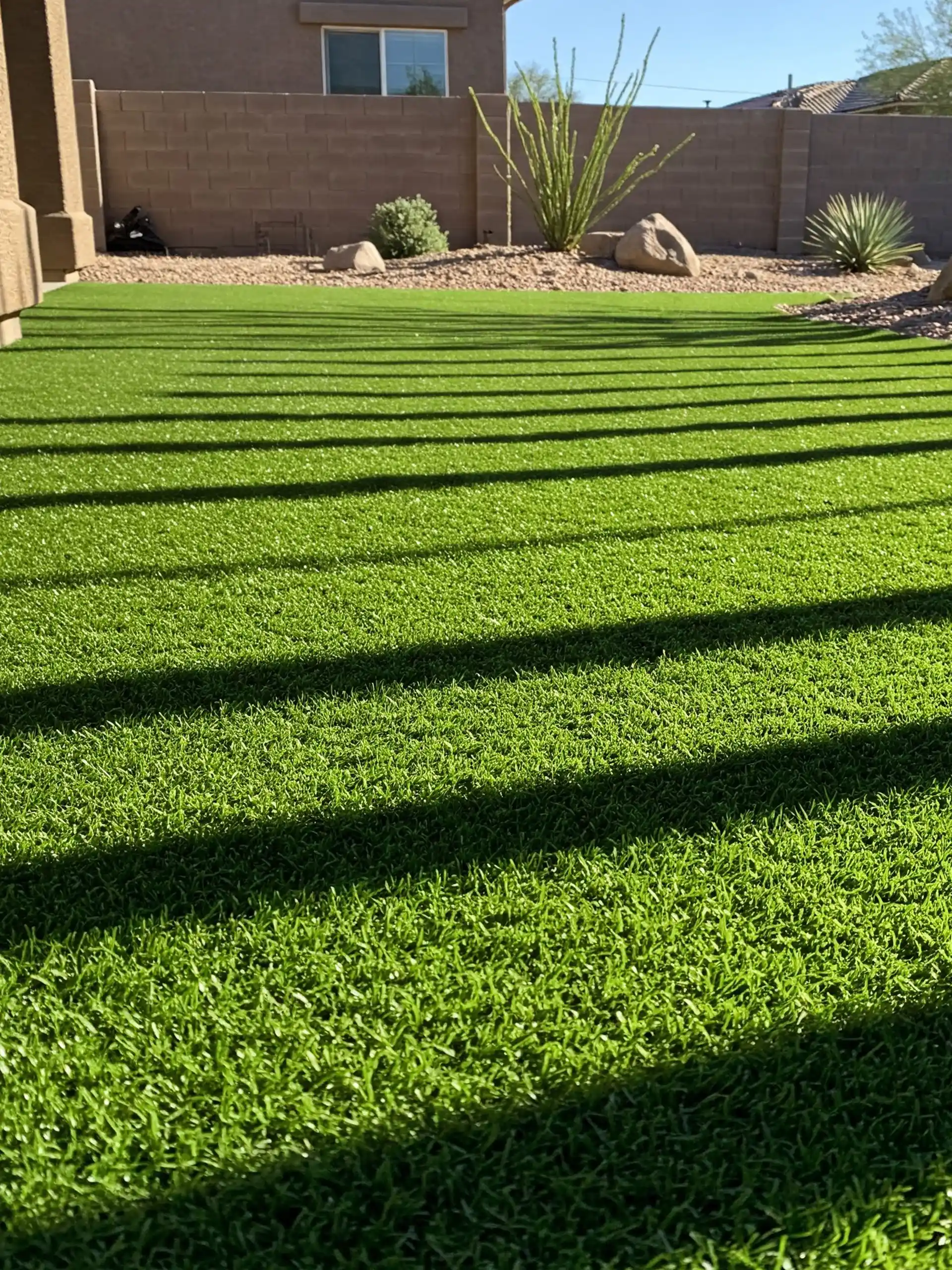 Elite Turf Clean AZ team cleaning artificial turf in Arizona